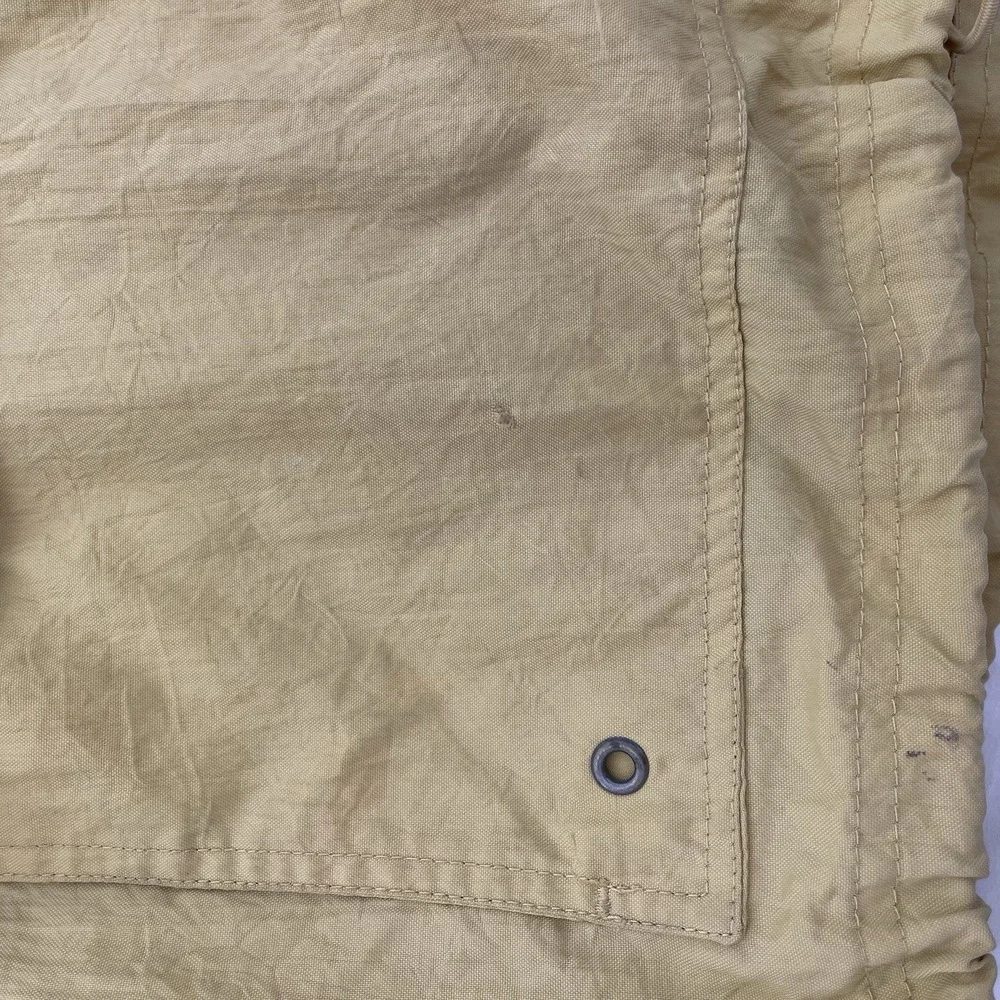 Womens Vintage Butter Yellow Gorpcore Utility Windbreaker technical Jacket Large